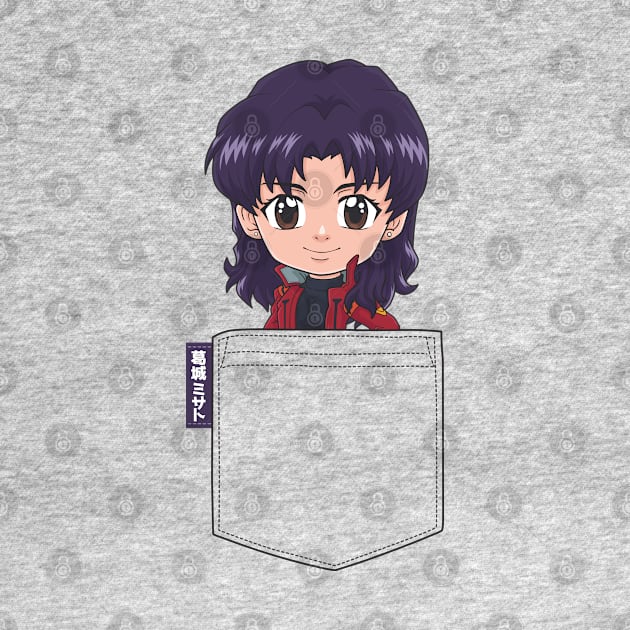 Misato Pocket Chibi by TeeTowArt